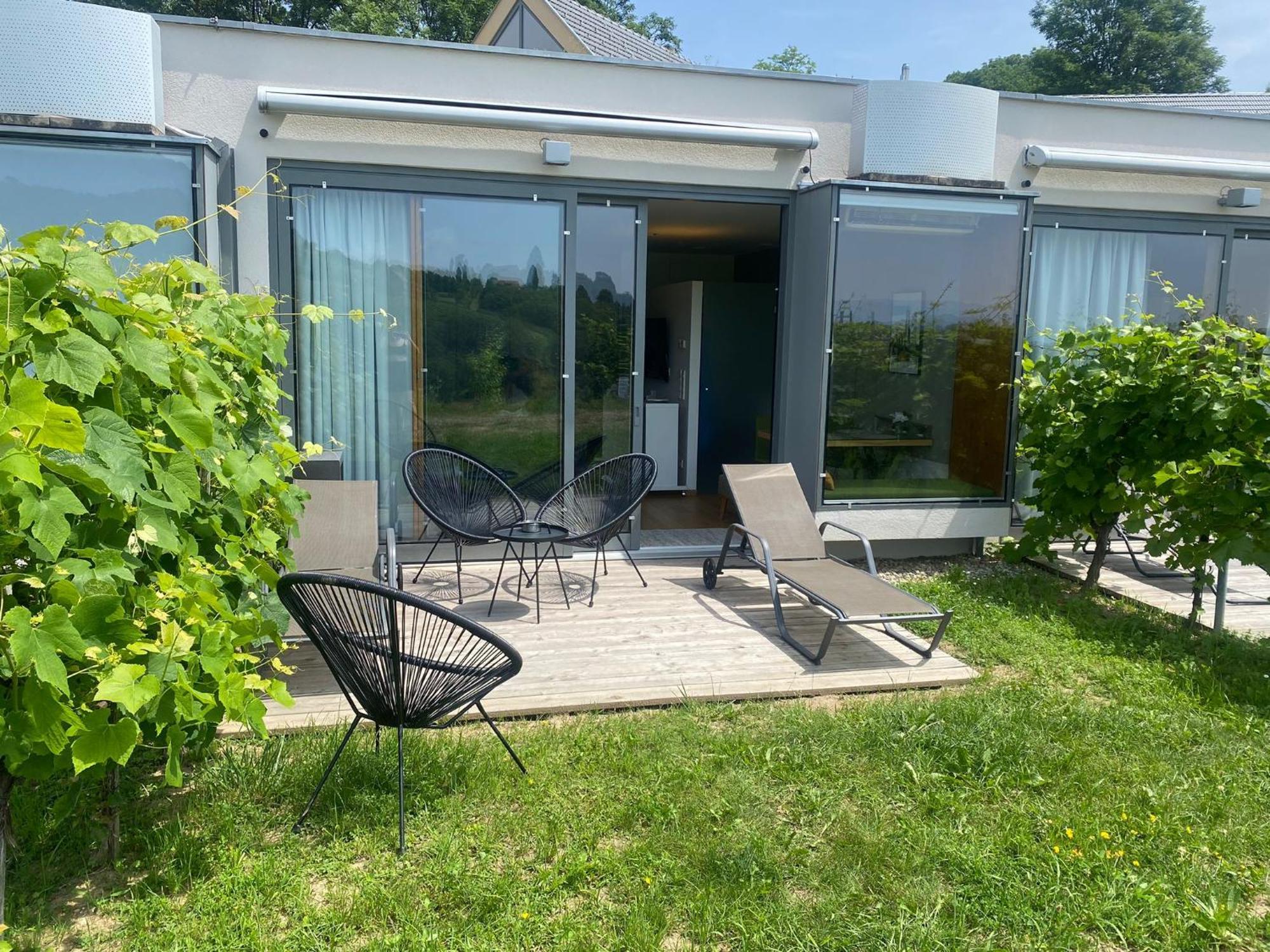 *Brandnew* Modernes Apartment In Den Weinbergen Mit Pool Und Sauna Spielfeld Exterior photo